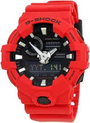 Casio G-Shock Red Resin Mens Watch GA-700-4ACR Casio G-Shock Red Resin Mens Watch GA-700-4ACR