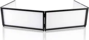 Pyle PDJFAC02 20x68x16 Inch Tabletop DJ Booth Cover Screen Scrim Panel Facade