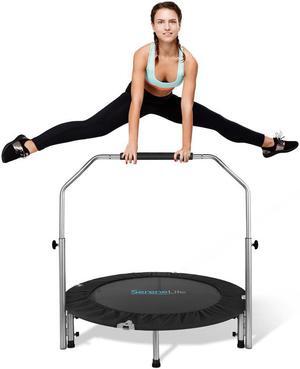 SereneLife 40 Inch Portable Pro Aerobics Jumping Sports Trampoline, Adult Size