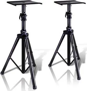 Pyle PSTND32 Universal Tripod Dual Studio Monitor Speaker Stand Mount Kit, Pair