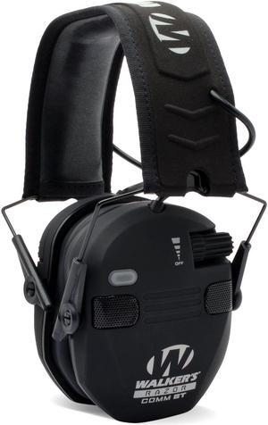 Walker's Razor Slim Electronic Bluetooth Shooting Ear Protection Muff, Black