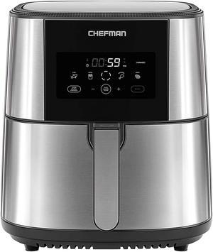 Chefman TurboFry XL 8 Quart Rapid Temperature Control Stainless Steel Air Fryer