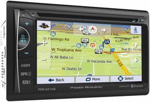 Power Acoustik PDN-621HB 6.2 Inch Dash Bluetooth Car Touchscreen GPS Receiver