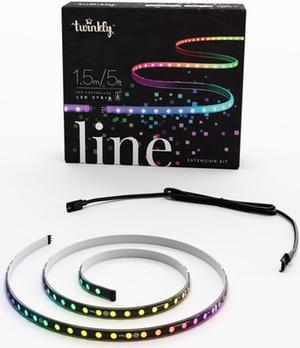 Twinkly Line 5 Ft Adhesive Magnetic Multi LED Light Strip Extension Kit