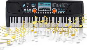 Pyle PKBRD4112 Electronic 2-in-1 Streaming Karaoke Portable Piano Keyboard & Mic