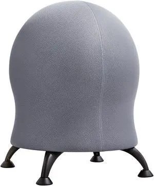 Safco Zenergy Ball Chair 22 1/2" Diameter x 23" High Gray/Black 4750GR