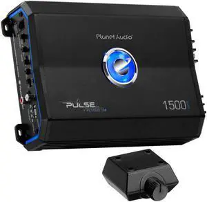 Planet Audio Pulse 1500W Monoblock Class AB MOSFET Amplifier w/ Remote PL1500.1M