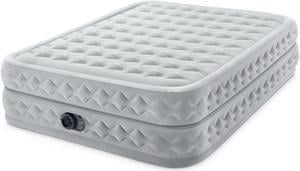 Intex 64489ED Dura Beam Supreme Air Flow Air Mattress with Built In Pump, Queen