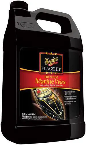 Meguiar's M601 Flagship Premium Marine Wax Boat Maintenance Cleaner, 1 Gallon