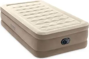 Intex Dura-Beam Standard Series Downy Airbed with Built-In Foot Pump, Full Size