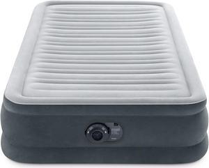 Intex Comfort Deluxe Dura-Beam Plush Airbed Mattress with Built-In Pump, Twin