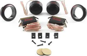 BOSS TW15B 250W 1 Inch Micro Dome Car Audio Tweeters Black + External Crossovers
