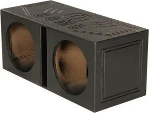 QPower QBOMB12V Dual 12" Vented Ported Subwoofer Sub Box with Bedliner Spray QPower QBOMB12V Dual 12" Vented Ported Subwoofer Sub Box with Bedliner Spray