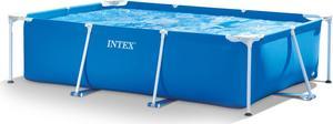 Intex 9.8' x 29.5" Rectangular Frame Above Ground Outdoor Backyard Swimming Pool