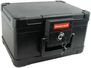 HONEYWELL 1101 1/2 Hour Fire Resistant Protection Document Chest Safe .15 Cu Ft