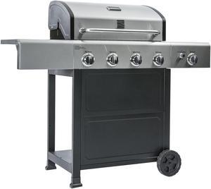 Kenmore 4 Burner 53000 BTU Stainless Steel BBQ Propane Gas Grill w/ Side Burner