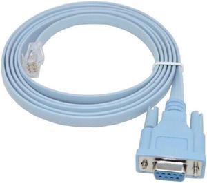 Network RJ45 to RS232 COM Port Serial DB9 Female Router Console Cable Adapter For Cisco Huawei