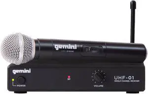 Gemini UHF-01M F1 Wireless Microphone System with Microphone Transmitter
