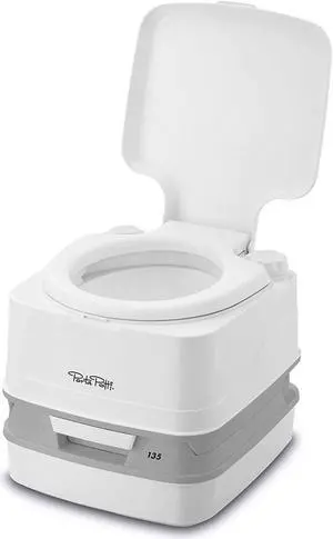 Thetford 92860 135 2.6 Gallon Porta Potti with Rotating Pour Spout, White