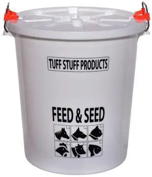 Tuff Stuff Products FS7 7 Gallon Feed and Seed Storage Pail with Locking Lid Tuff Stuff Products FS7 7 Gallon Feed and Seed Storage Pail with Locking Lid