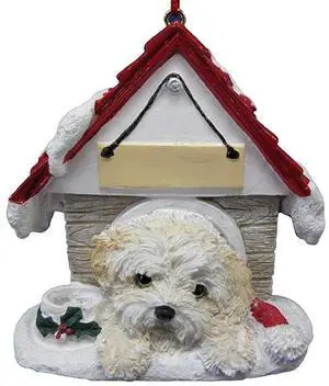 Shihpoo Doghouse Ornament Hand Painted by E&S Pets Shihpoo Doghouse Ornament Hand Painted by E&S Pets
