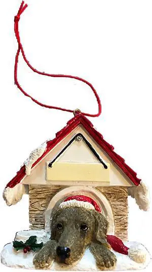 Weimaraner Doghouse Ornament Hand Painted Easily Personalized Weimaraner Doghouse Ornament Hand Painted Easily Personalized