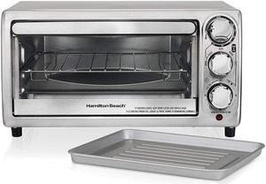 Hamilton Beach 31143 4 Slice Toaster Oven Broiler, Stainless Steel