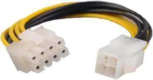 Atx 4 Pin Male To 8 Pin Female Eps Power Cable Cord Adapter Cpu Power Supply Sata To Usb Pci-e Riser Dvi D Vga Cable Pcie Riser