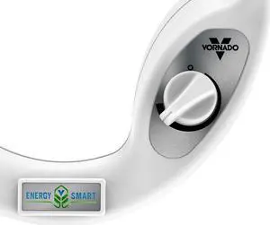 Vornado Energy Smart Variable Speed Air Circulator Floor Fan, White