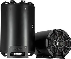 Kicker CWTB 10 Inch Ultra Deep Loaded Trunk Mounted Tube Sub Speakers, Black
