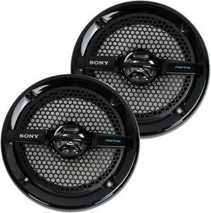 Sony XS-MP1611B 6.5" 140W Dual Cone ATV/UTV Speakers Stereo Black, 2 Pack