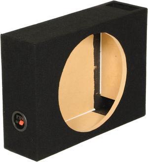 QPower SHALLOW110 Single 10 Inch Vented Shallow Subwoofer Sub Box Enclosure