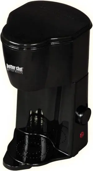 Better Chef Compact Personal 1-Cup Ground Or Pod Coffee Maker, Black | IM102B