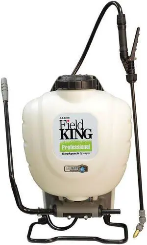 FIELD KING 190328 4 gal Backpack Sprayer, Polyethylene, 50 in L Hose, 18 in L
