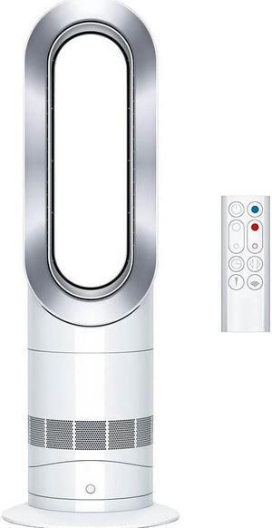 Dyson AM09 Bladeless Fan Heater w/ Remote, White/Silver