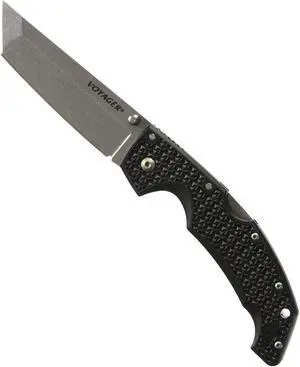 Cold Steel Large Voyager 4.0 in Tanto Plain Black GFN Handle