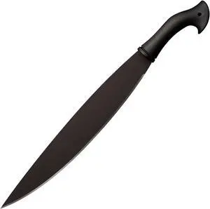 Cold Steel Curved 18" Leaf-Shaped Carbon Steel Barong Machete with Sheath, Black