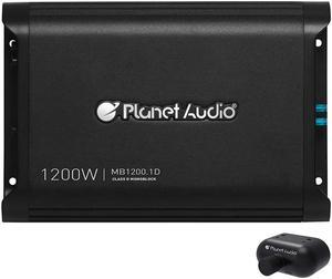 Planet Audio MB1200.1D Monoblock 1200 Watt Class D Power Car Amplifier w/ Remote