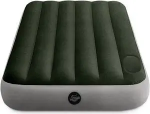 Intex Dura-Beam Standard Series Downy Airbed with Built-In Foot Pump, Twin Size