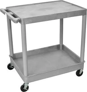 Luxor Tc21-G 2 Shelf Tub Cart