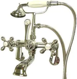 LEG TUB FILLER W. HAND SHOWER CP, (1) CCMX1H (1)-Chrome Finish