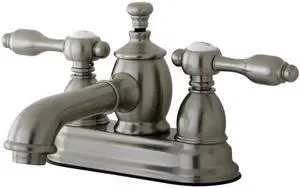 Kingston Brass KS7008TAL 4in Centerset Lavatory Faucet with Brass Pop-Up SN