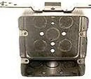 RACO 681 Electrical Box, 30.3 cu in, Handy Box Type, 2 Gangs, Galvanized Steel,