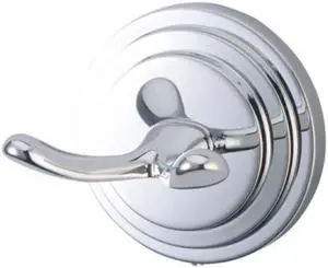 MILANO DOUBLE ROBE HOOK-Chrome Finish