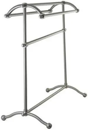 Kingston Brass SCC2298 Pedestal Towel Rack, Satin Nickel