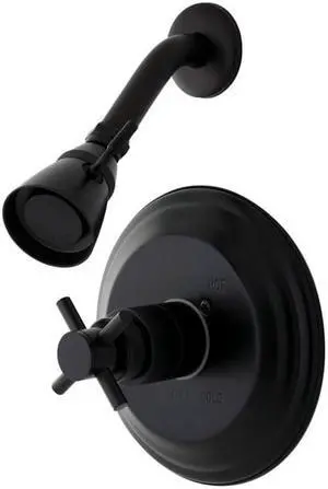 Kingston Brass KB2635DXSO Concord Single Handle Tub & Shower, Oil Rubbed Bronze