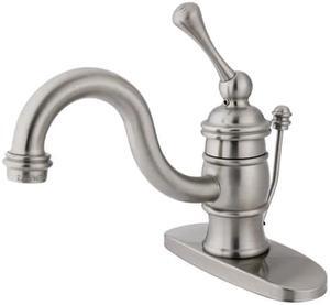 Kingston Brass KB3408BL Single Handle 4" Centerset Lavatory Faucet with Retail P