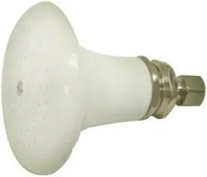 Kingston Brass P50SN 5-.5 Inch Diameter Ceramic Shower Head - Satin Nickel