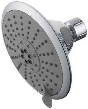 Kingston Brass KX251 Kingston Brass Watersense KX251 5 Diameter 5 Function Spray Pattern Shower Head, Chrome