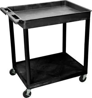 Luxor Tc12-B 2 Shelf Tub Cart